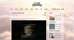 Desktop Screenshot of lukethompsonmusic.com
